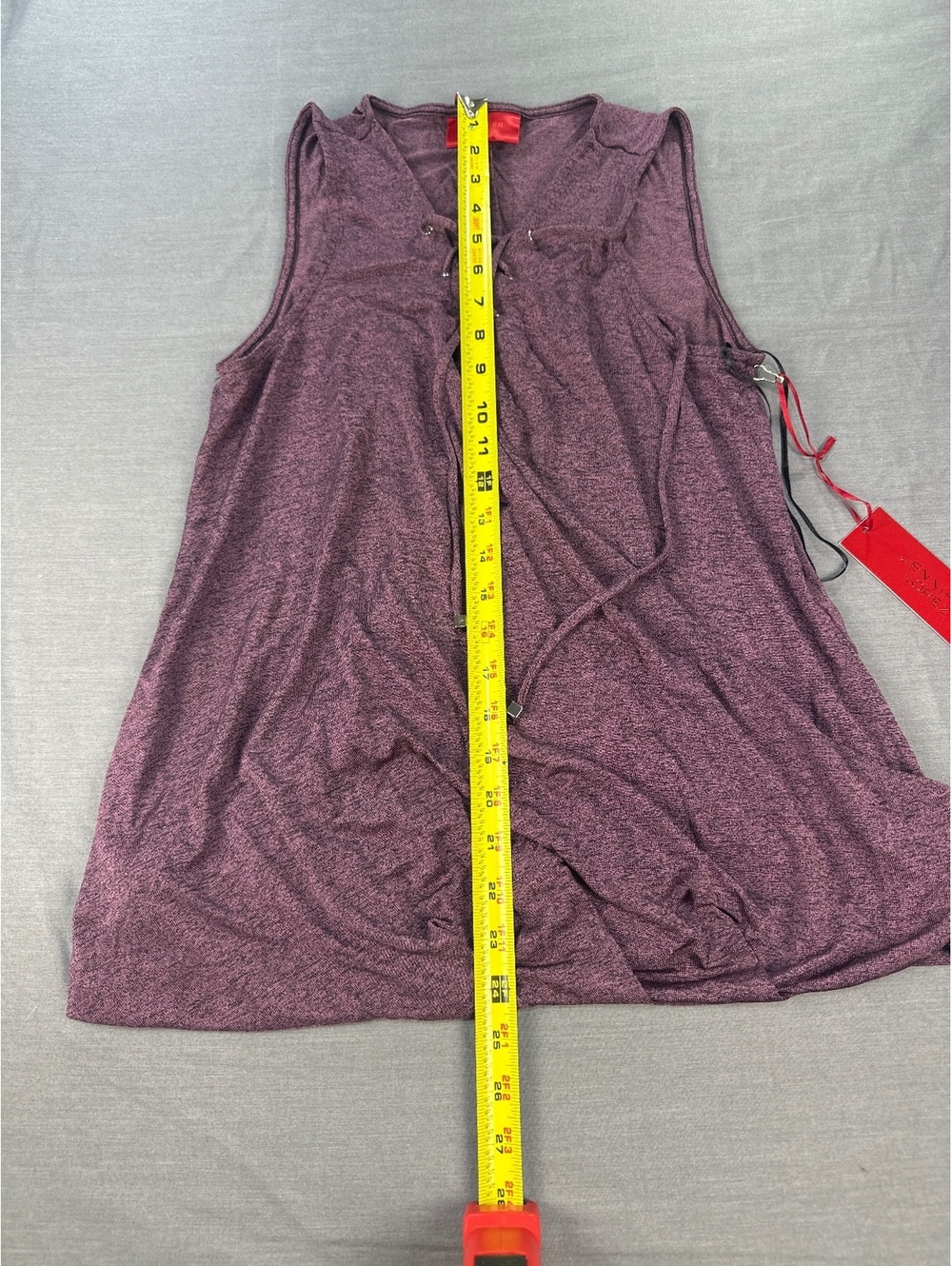 Jennifer Lopez Women Sleeveless Top Medium Purple Rayon Polyester Spandex NWT - Picture 4 of 8